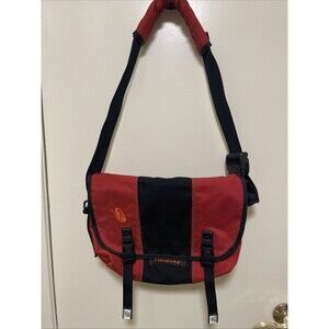 Timbuk2 Classic Messenger Travel Shoulder Crossbody Unisex Bag Red Black